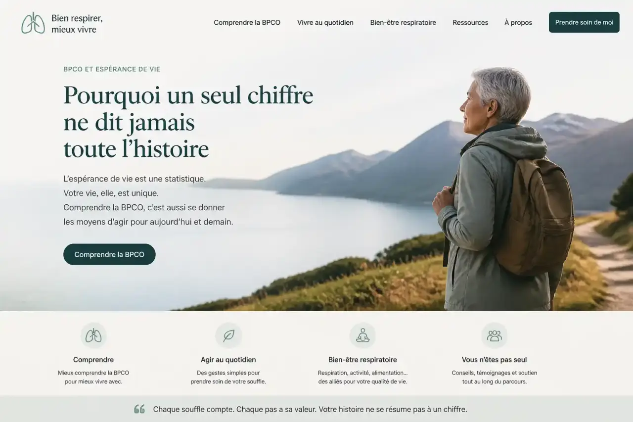 BPCO et espérance de vie : pourquoi un seul chiffre ne dit jamais toute l'histoire