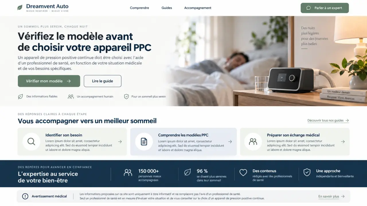 Dreamvent Auto : vérifiez le modèle avant de choisir votre appareil PPC
