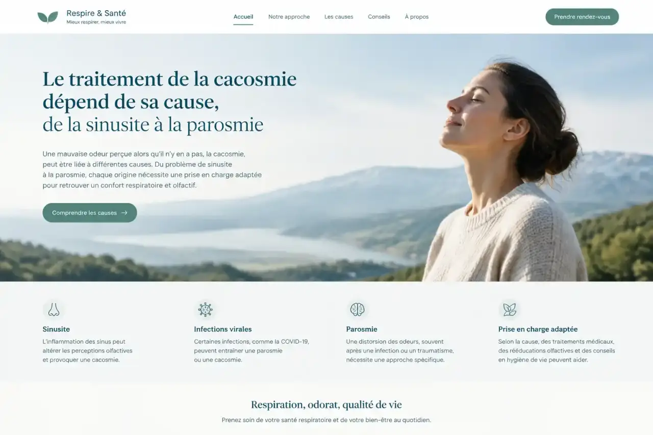 Le traitement de la cacosmie dépend de sa cause, de la sinusite à la parosmie