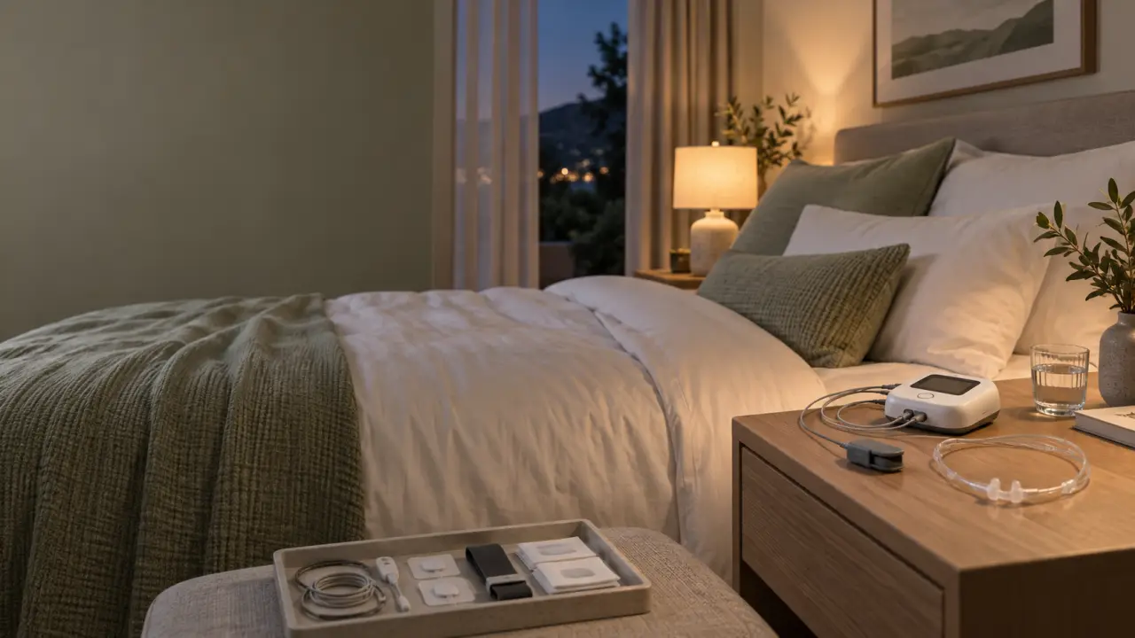Polygraphie du sommeil : 15 minutes de pose, puis une nuit chez vous