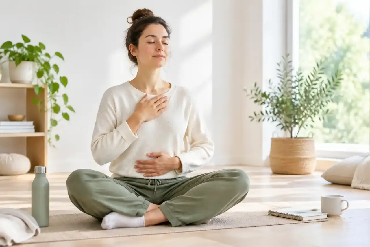 Espace lumineux et épuré propice à la respiration et à la détente mentale