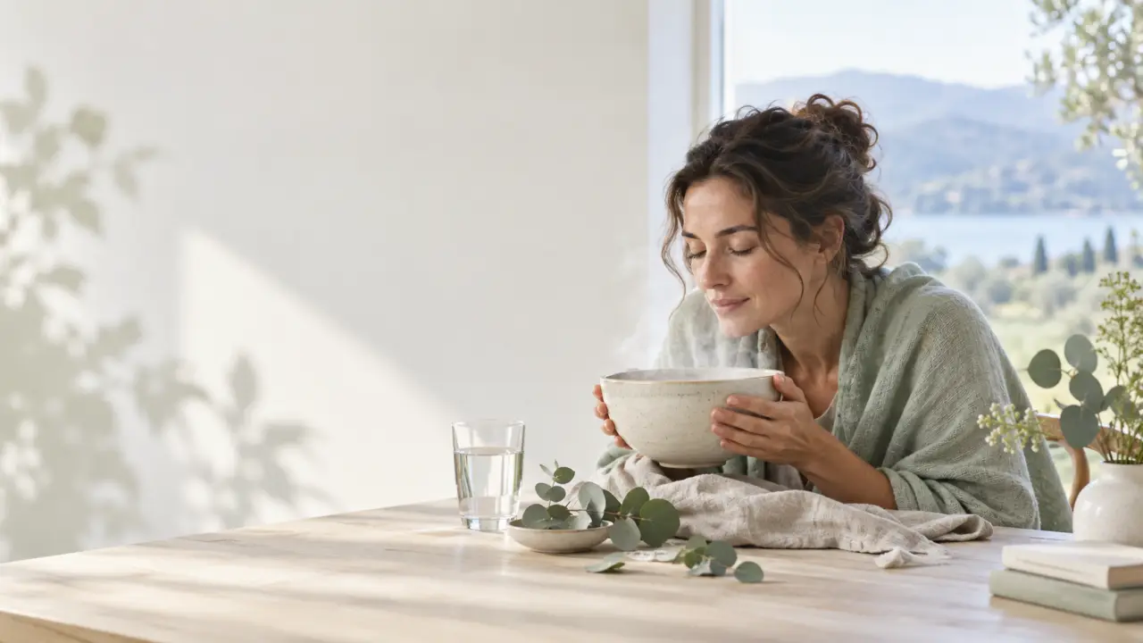 Inhalation d’huiles essentielles : soulager le nez bouché sans irriter les voies respiratoires